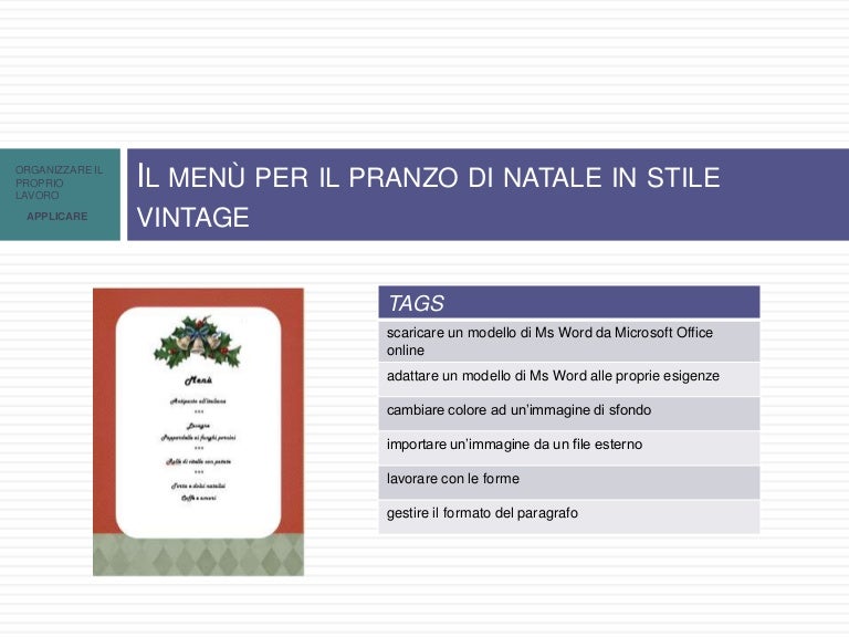 Immagini Natalizie Word.Personalizzare Un Template Di Word Il Menu Per Il Pranzo Di Natale