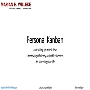 Building your Personal Kanban!