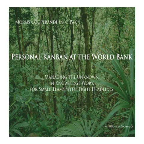 Personal Kanban at the World Bank - Small Team Rapid Development