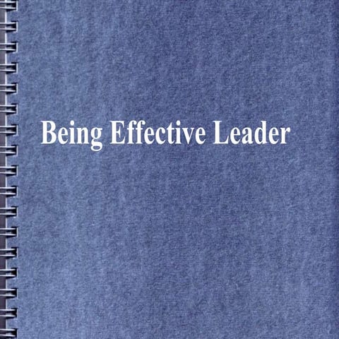 Personal leadership