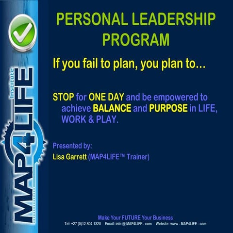 Personal Leadership Program Lisa Garrett
