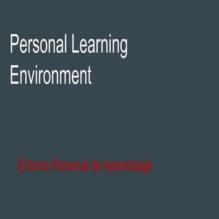 Personal learning environment