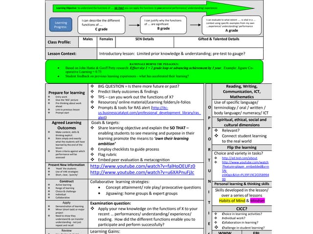 Personal learning framework