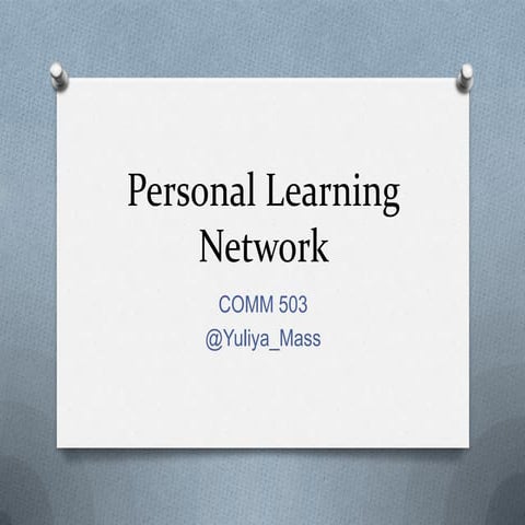 Personal Learning Network