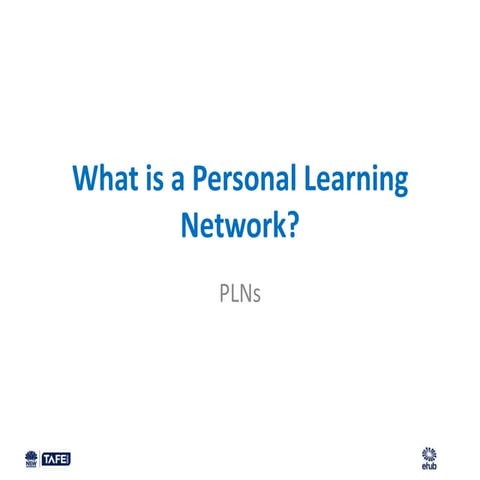 Personal learning networks