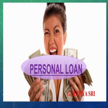 Personal loan modified
