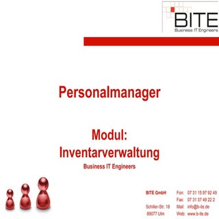 Personalmanager bite inventar