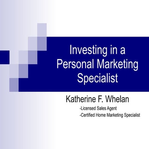 Personal Marketing Specialist Slide Show