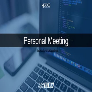 Personal meetings