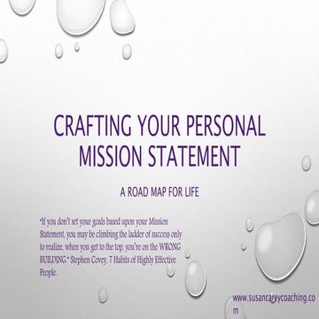Personal Mission Statement