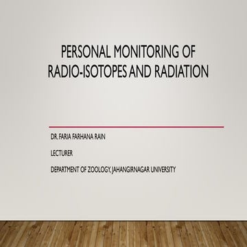 Famu radiation safety training lecture handout 1 | DOC