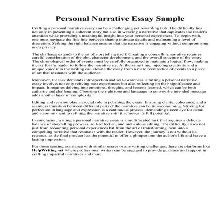 Personal Narrative Essay Sample.pdf