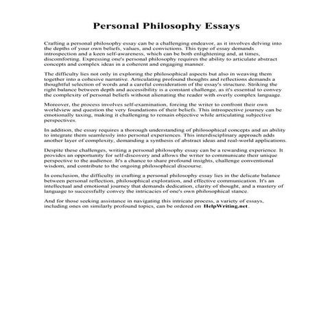 750 Word Essay Example | PDF