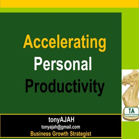 Personal productivity 1