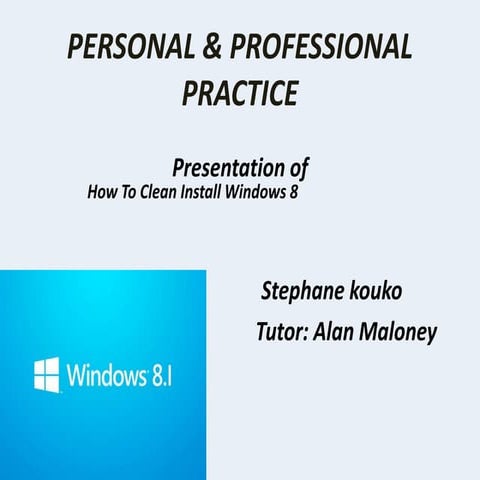 Personal & professional practice