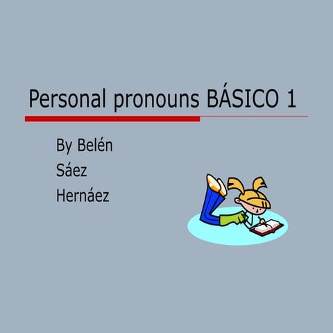 Personal pronouns
