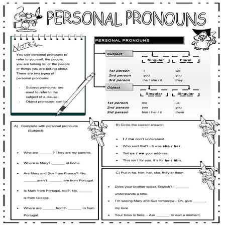 Personal Pronouns
