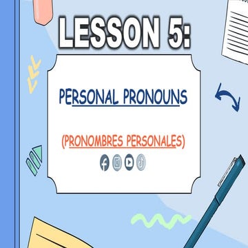 PERSONAL PRONOUNS en ingles para niños.pptx