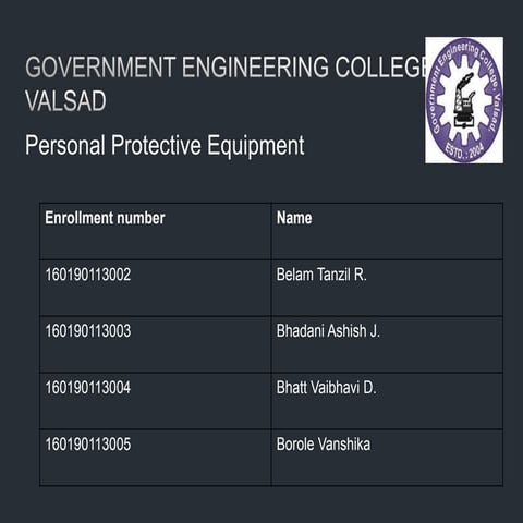 Personal protective equipment