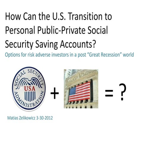 Personal public private social security saving accounts 