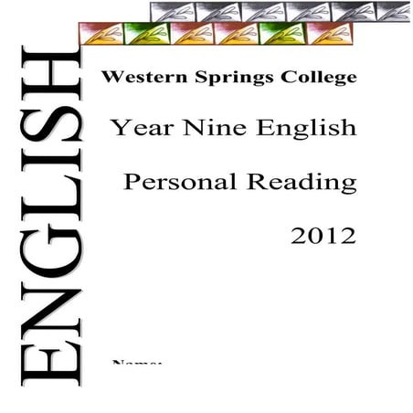 Personal reading year 9