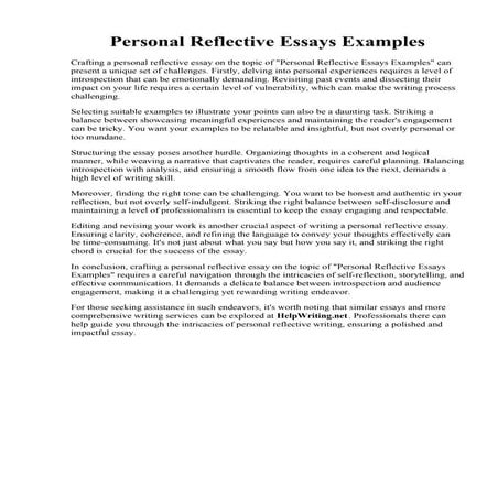 Personal Reflective Essays Examples.pdf