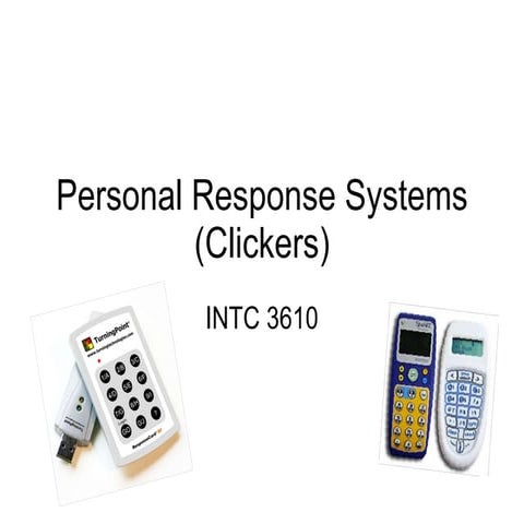 Personal response systems