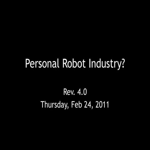 Personal robot industry v4