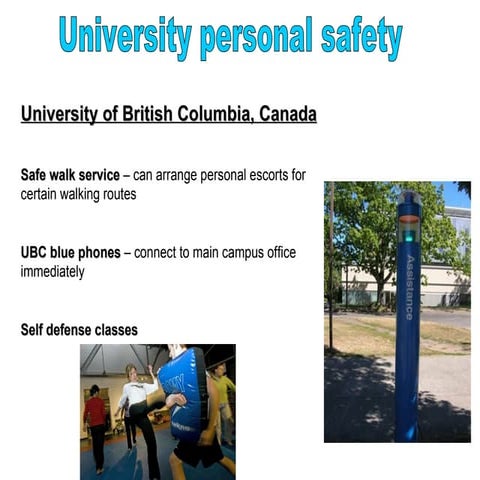Personal safety at University