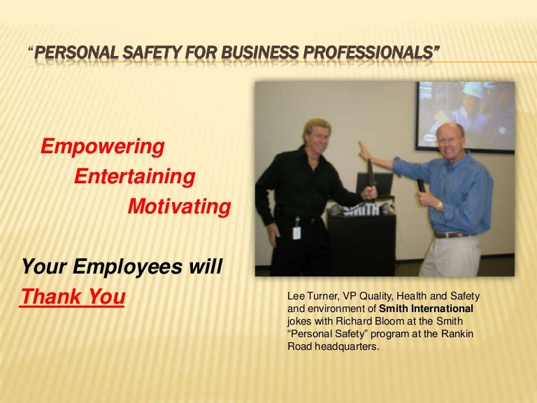 Personal Safety Training Employees.Slideshow
