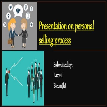 PPT ON Personal selling process