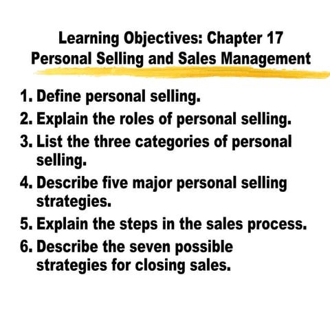 Personal selling & sales management - Unitedworld School of Business
