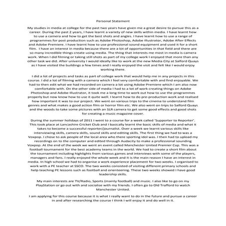 personal statement | DOCX