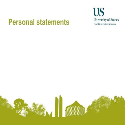 Personal Statements