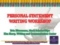 Personal statement for financial aid