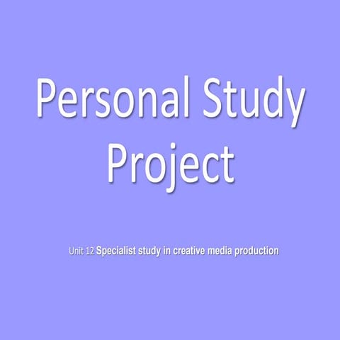 Personal Study Essay Research Document Pro Forma copy.pptx