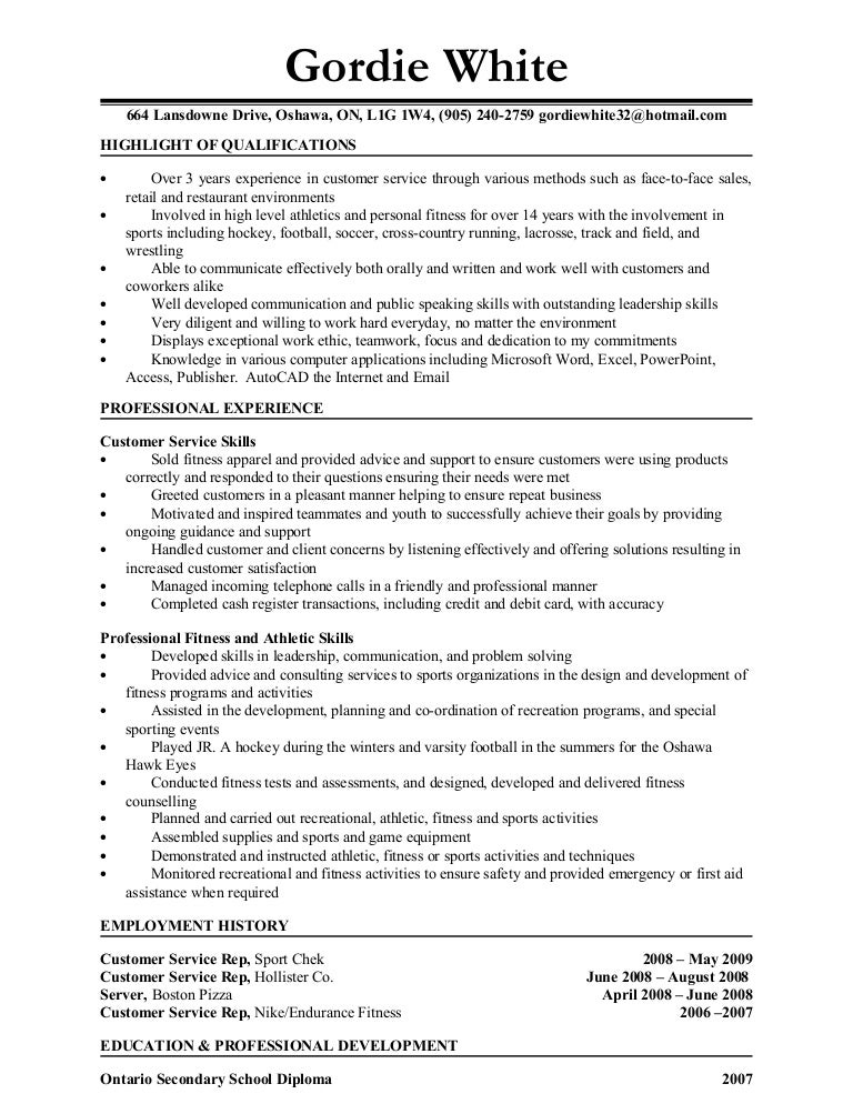 customer service trainer resumes