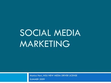 Social Media Marketing