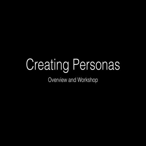 UX User Experience Persona Development
