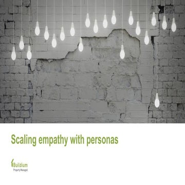 Scaling empathy with personas