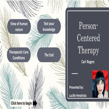 Person Centered Therapy slides