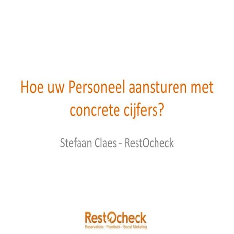 Personeel presentatie rest ocheck