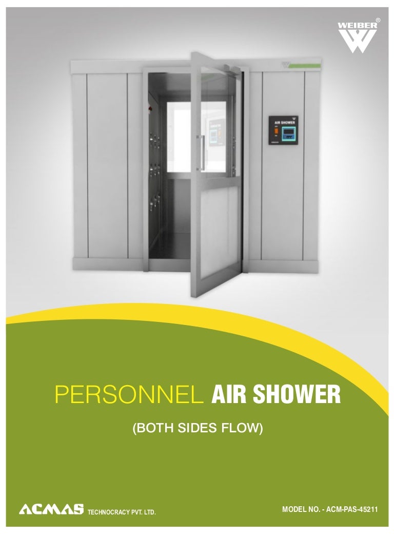 Personnel air shower both sides flow