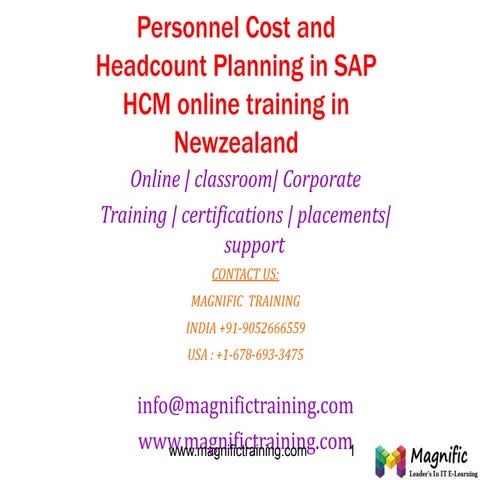 Personnel cost and headcount planning in sap hcm online training in  newzealand