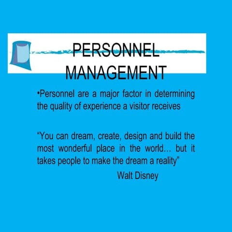 Personnel Management Rttc