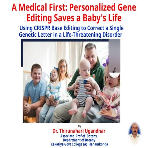 Personolized Gene Editing Drug.pptx Thirunahari Ugandhar