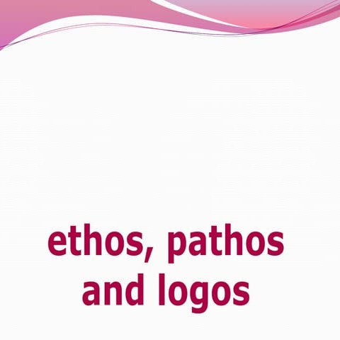 Ethos, Pathos, Logos in writing