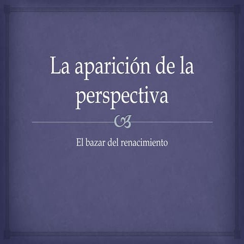 Perspectiva del Renacimiento