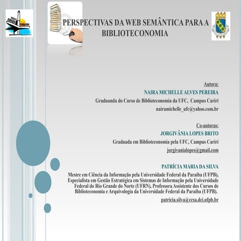 Perspectivas da web semântica para a biblioteconomia