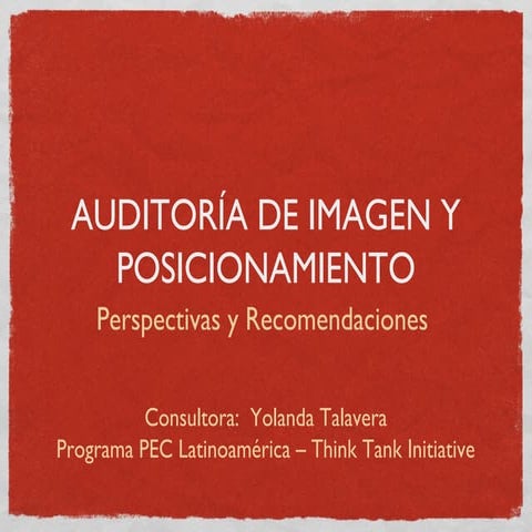 Perspectivas estudio imagen y posicionamiento (Y Talavera)